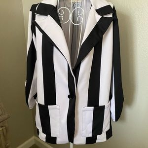 B/W Stripe Blazer
